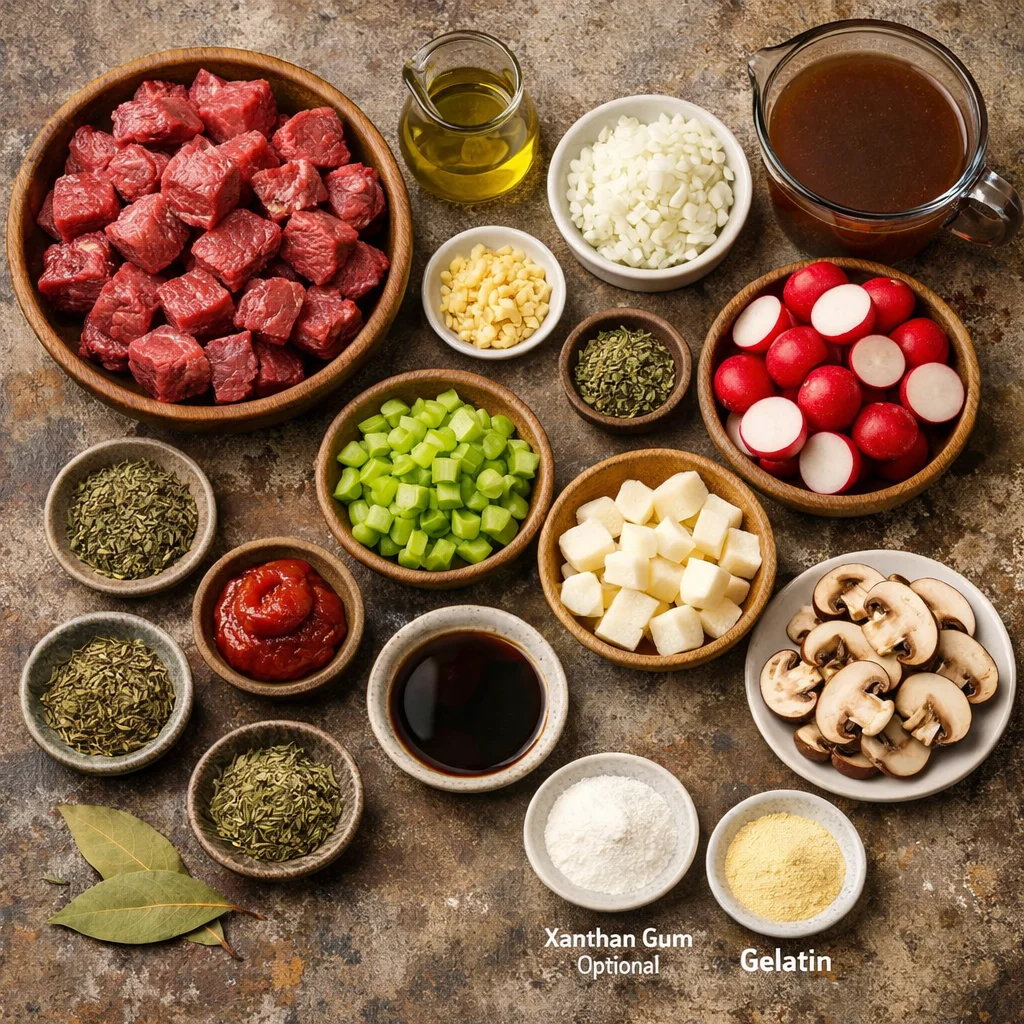 Low-Carb Slow Cooker Beef Stew 3 Low-Carb Slow Cooker Beef Stew