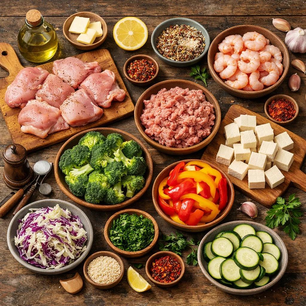 5-Ingredient Meal Prep (Low-Carb) 3 5 ingredient meal prep