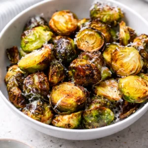 Air Fryer Brussels Sprouts & Bacon