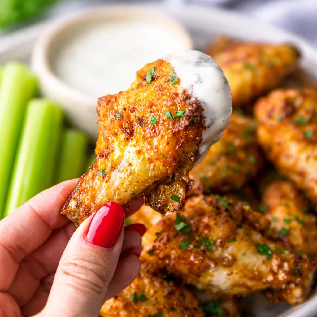 Air Fryer Crispy Low-Carb Chicken Wings 1 Air Fryer Crispy Low-Carb Chicken Wings