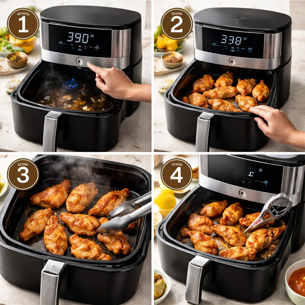 Air Fryer Crispy Low-Carb Chicken Wings 4 Air Fryer Crispy Low-Carb Wings