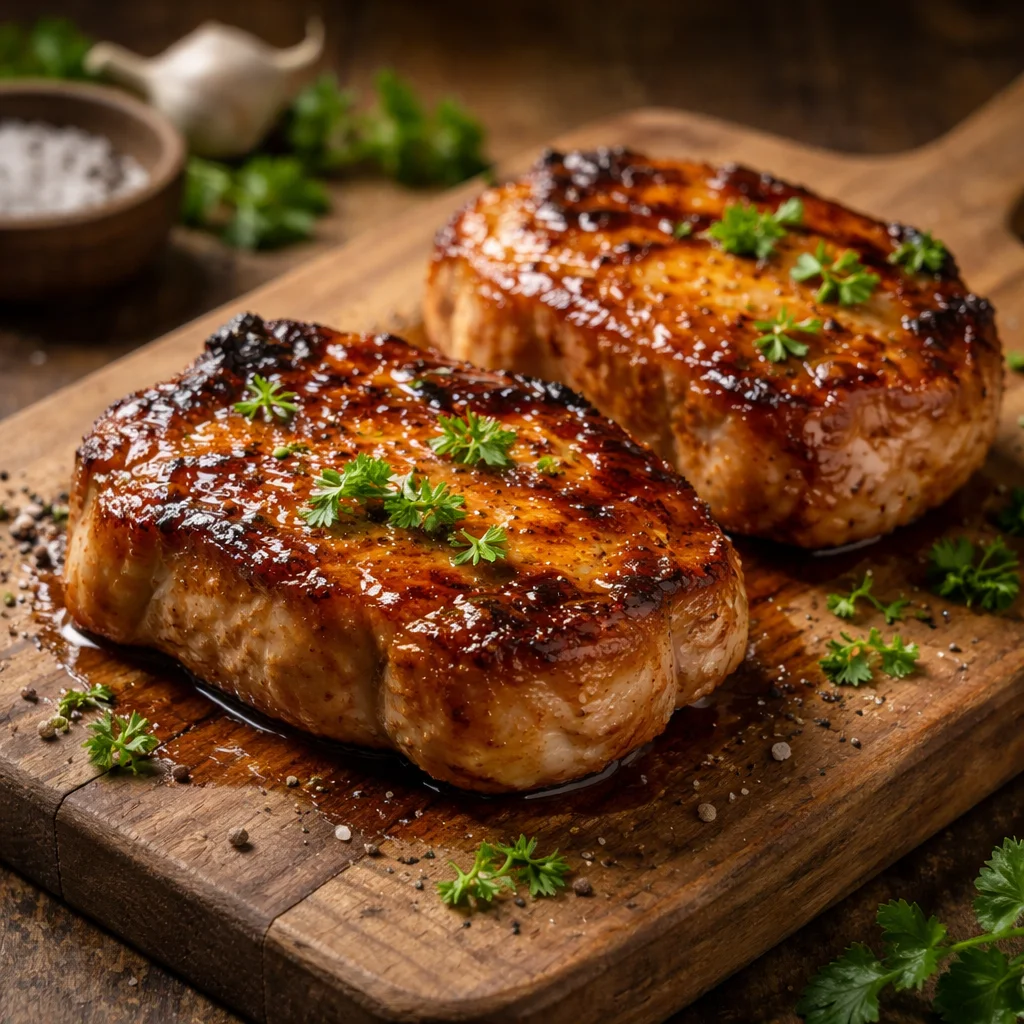Air Fryer Juicy Boneless Pork Chops 2 air fryer pork chops