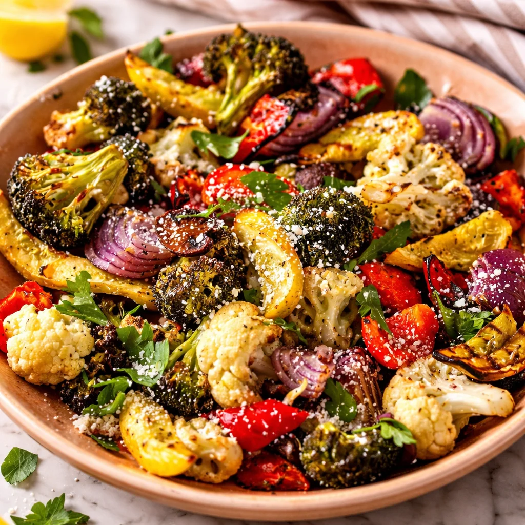 Air Fryer Low-Carb Veggie Medley 1 Low carb air fryer vegetables recipe for healthy, quick side dishes
