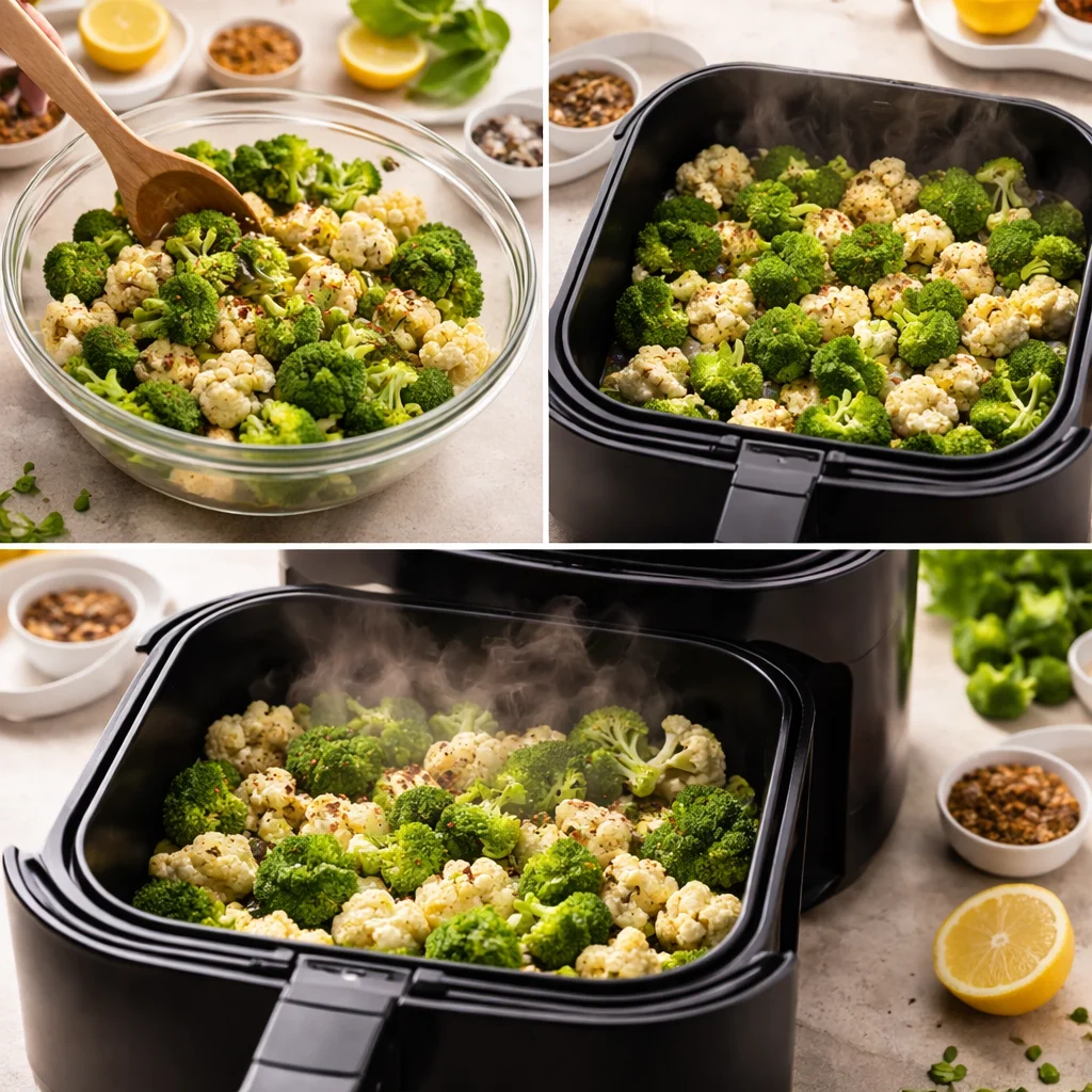 Air Fryer Low-Carb Veggie Medley 4 air fryer vegetables low carb