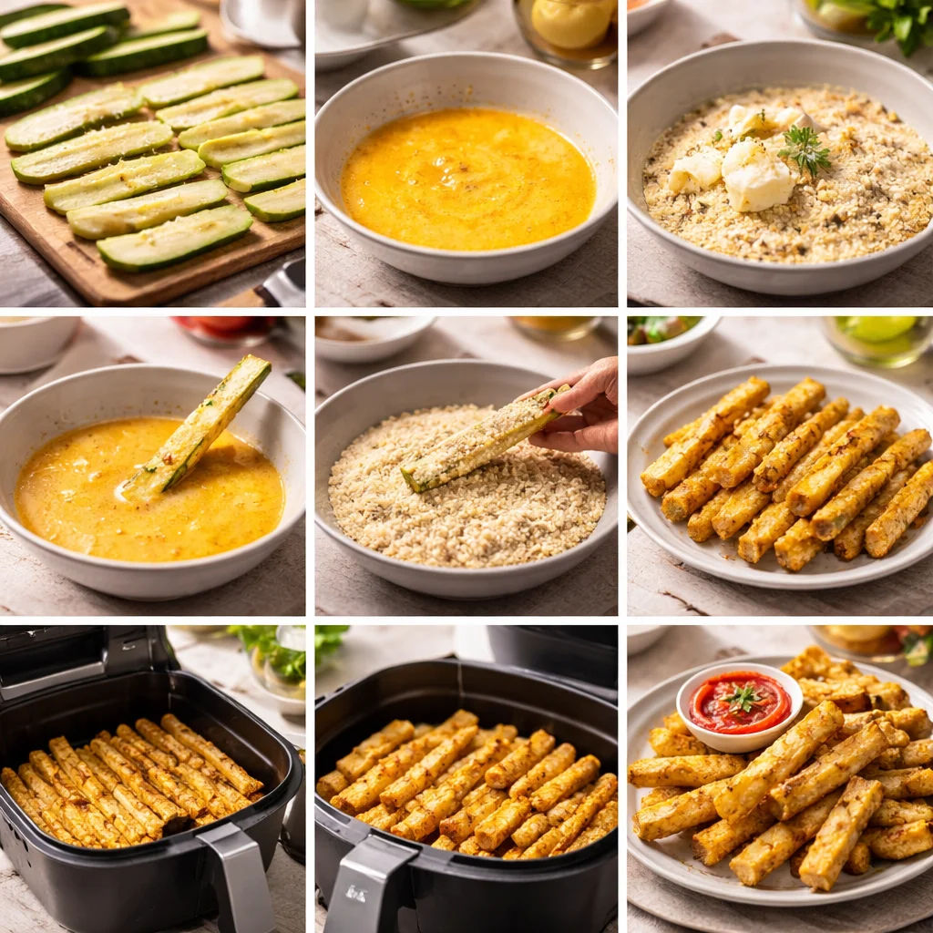 Air Fryer Zucchini Fries (Crispy)
