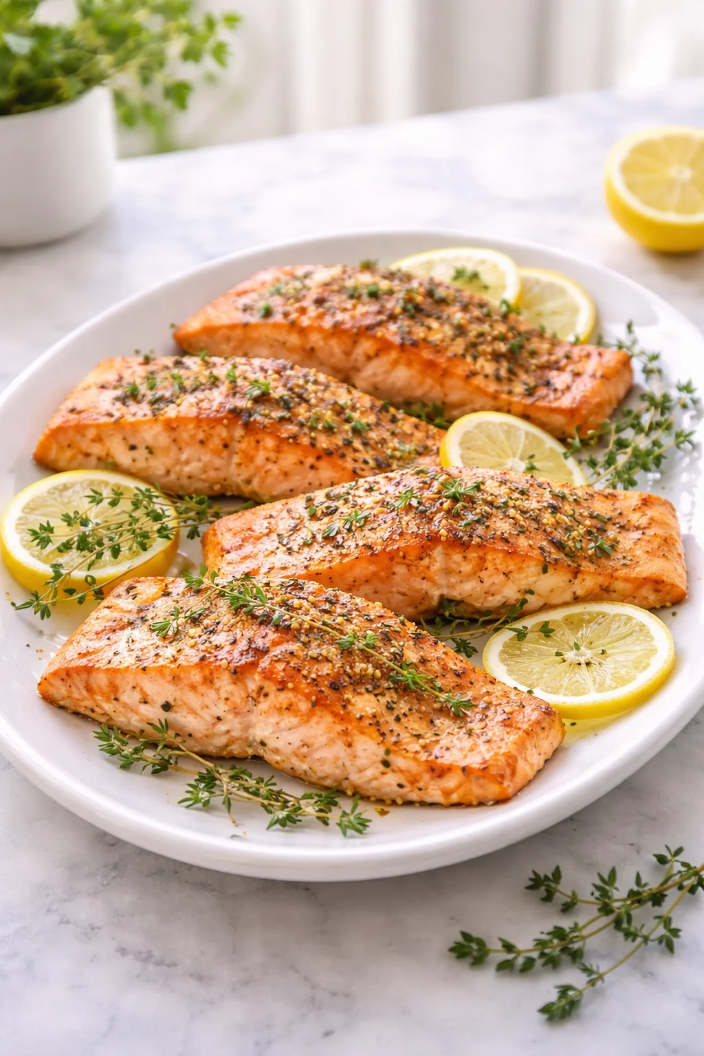 Baked Salmon with Lemon Butter