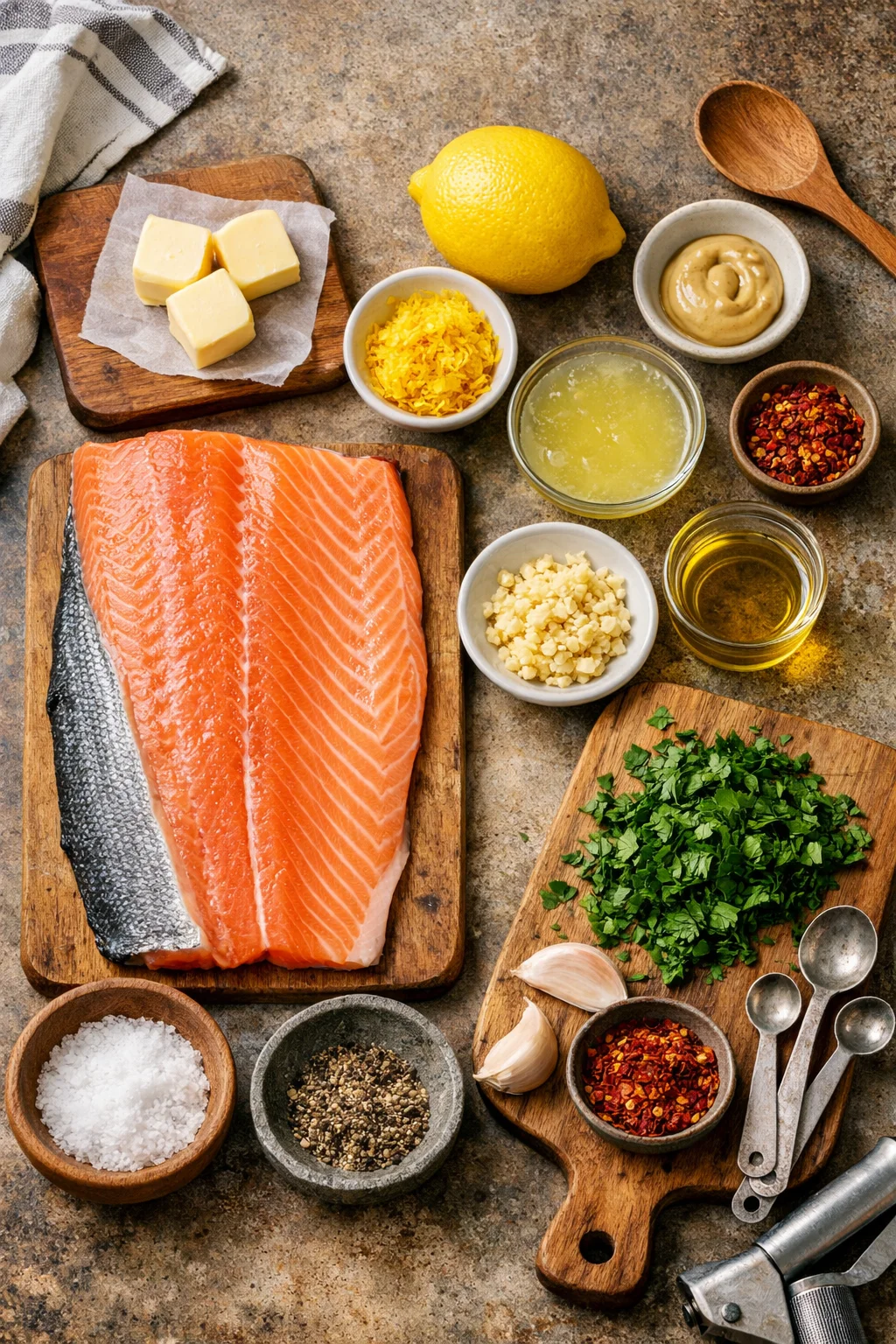 Baked Salmon with Lemon Butter