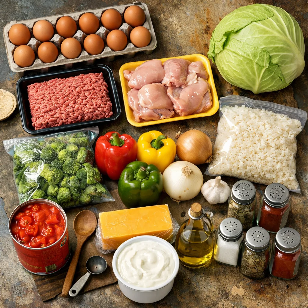 budget meal prep low carb