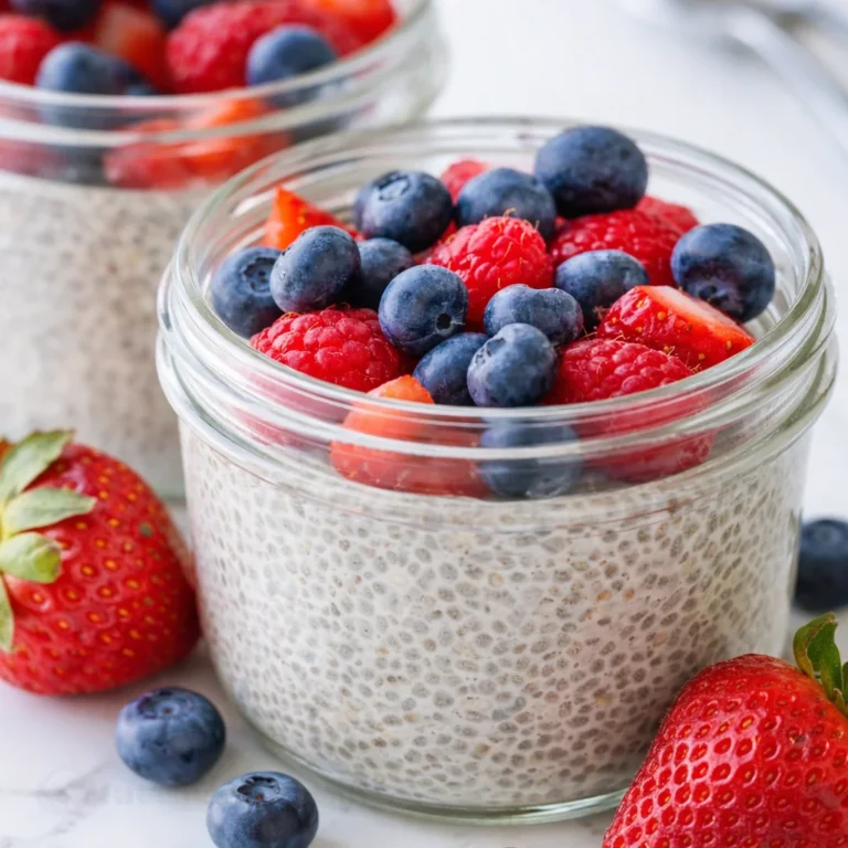 Chia Seed Pudding (Low-Carb Prep) 23 Delicious chia seed pudding topped with fresh fruit for a healthy breakfast.