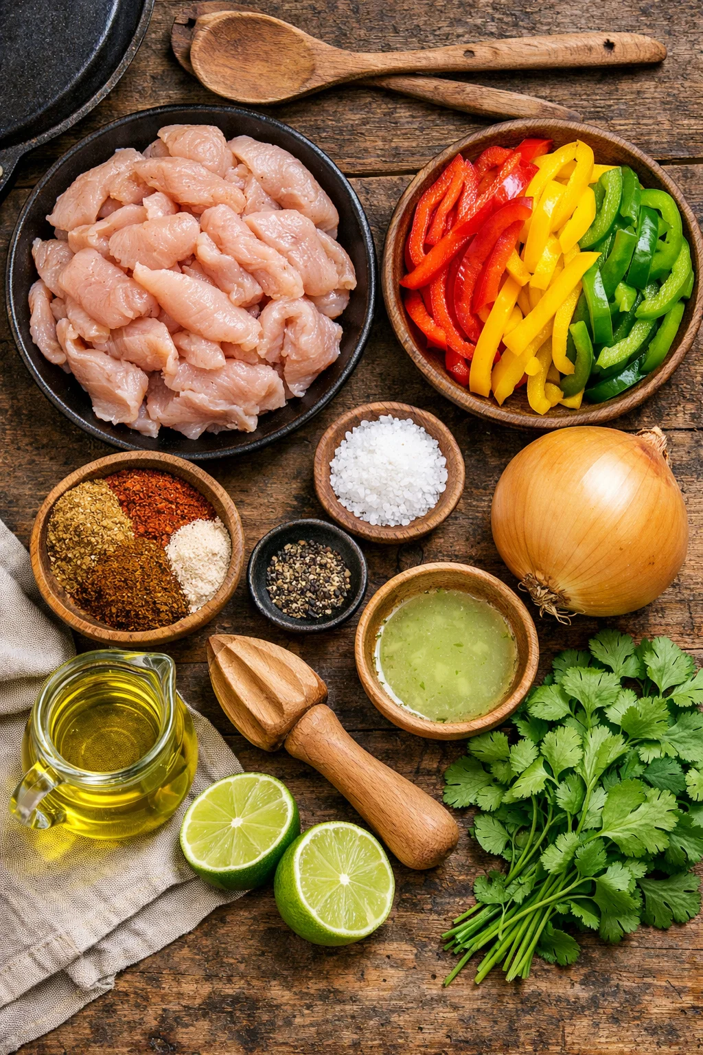 chicken fajitas
