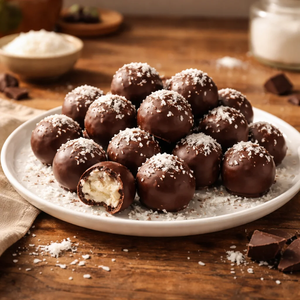 Chocolate Coconut Keto Fat Bombs