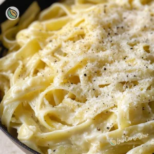 Creamy Alfredo Cabbage Pasta served in a bowl