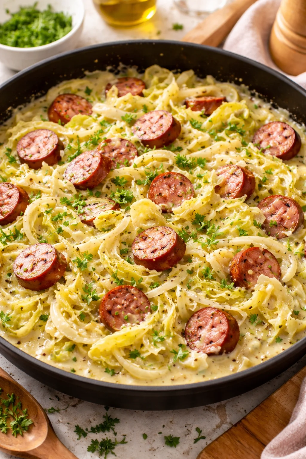 cabbage alfredo