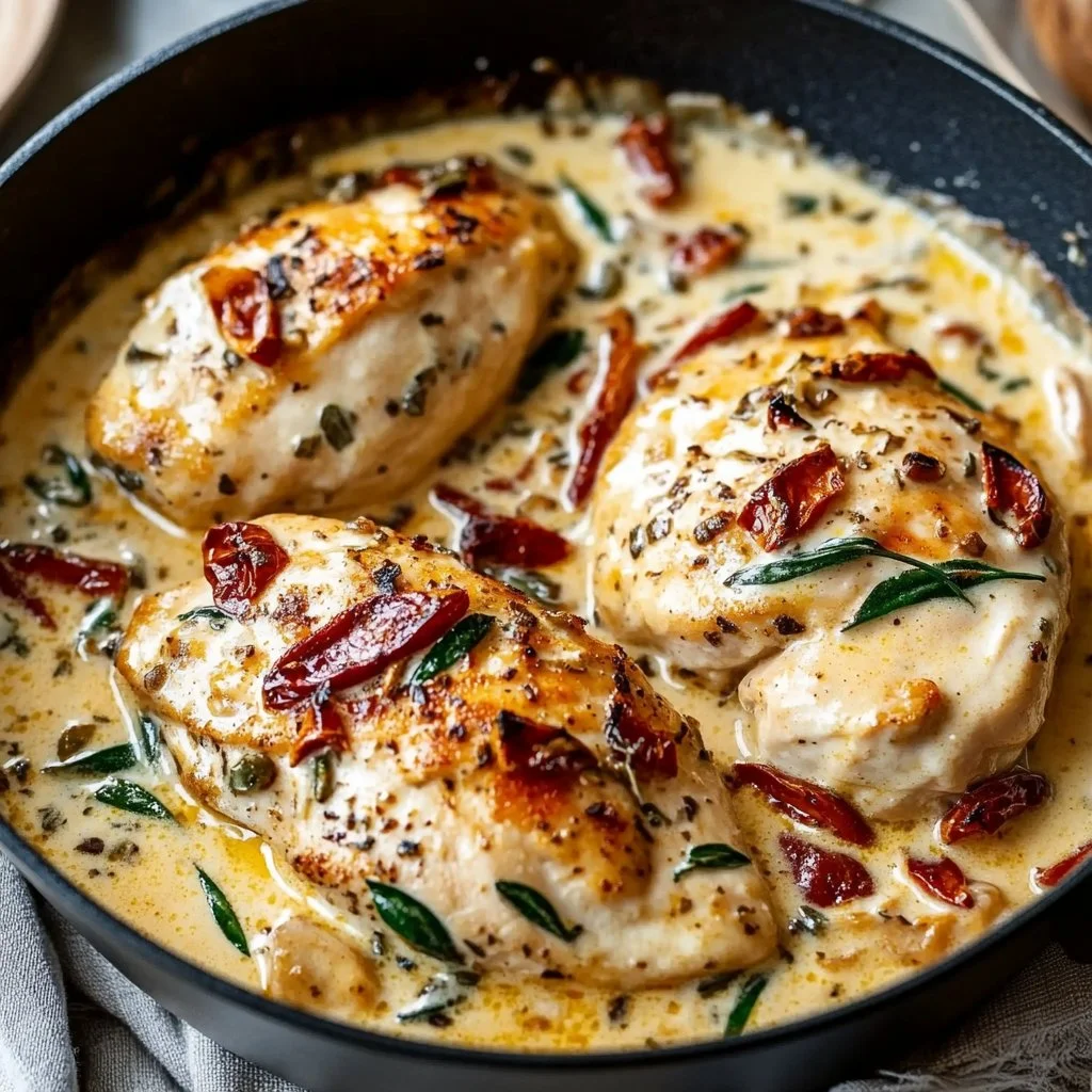 Creamy Tuscan Garlic Chicken Skillet