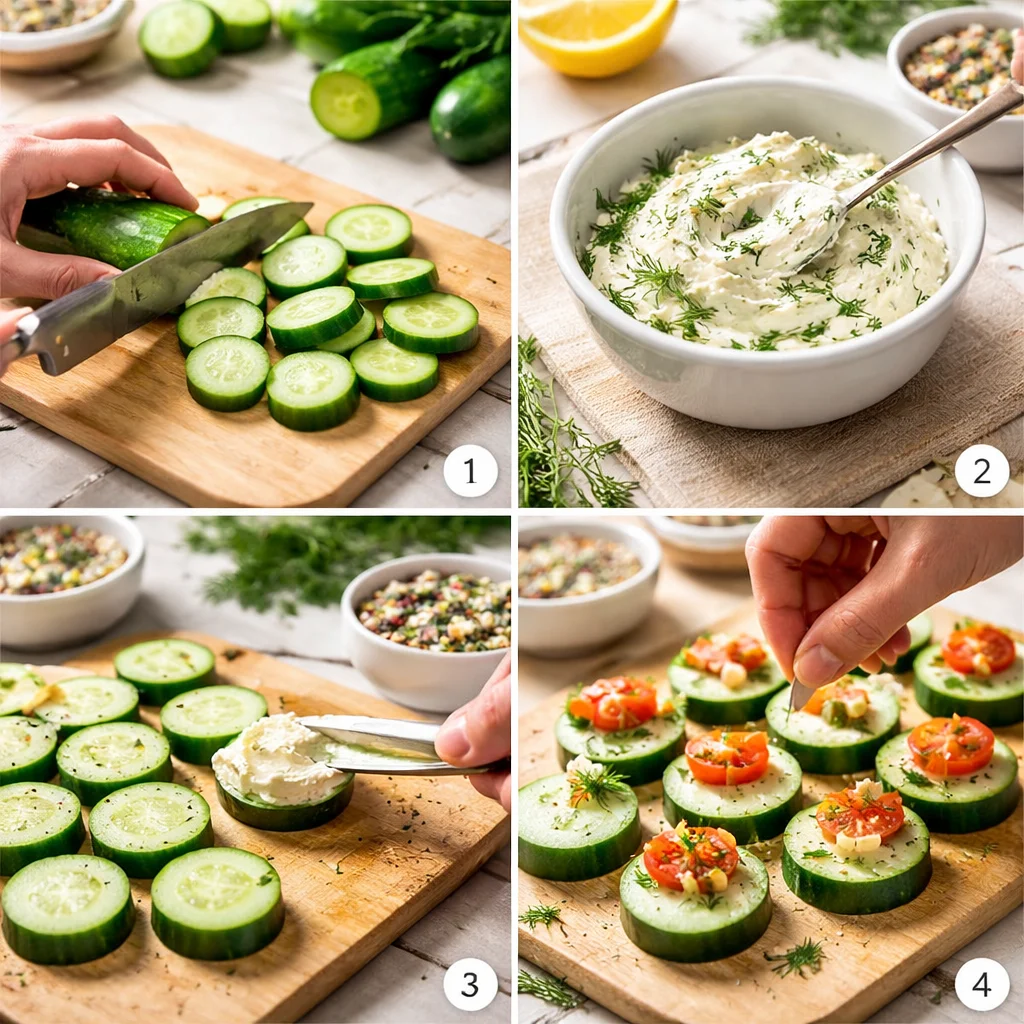Cucumber Cream Cheese Snack Bites 4 Cucumber Cream Cheese Snack Bites