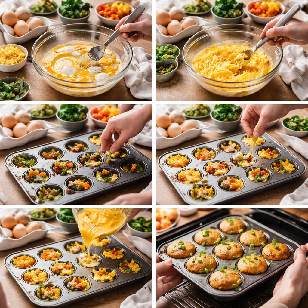 Egg Muffin Low-Carb Breakfast Prep 4 Egg Muffin Low-Carb Breakfast Prep