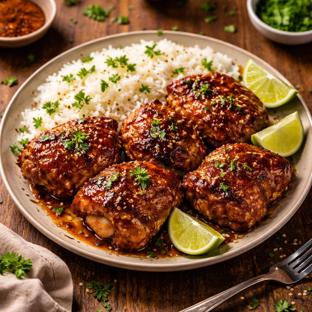 Garlic Herb Slow Cooker Chicken Thighs 2 Garlic Herb Slow Cooker Chicken