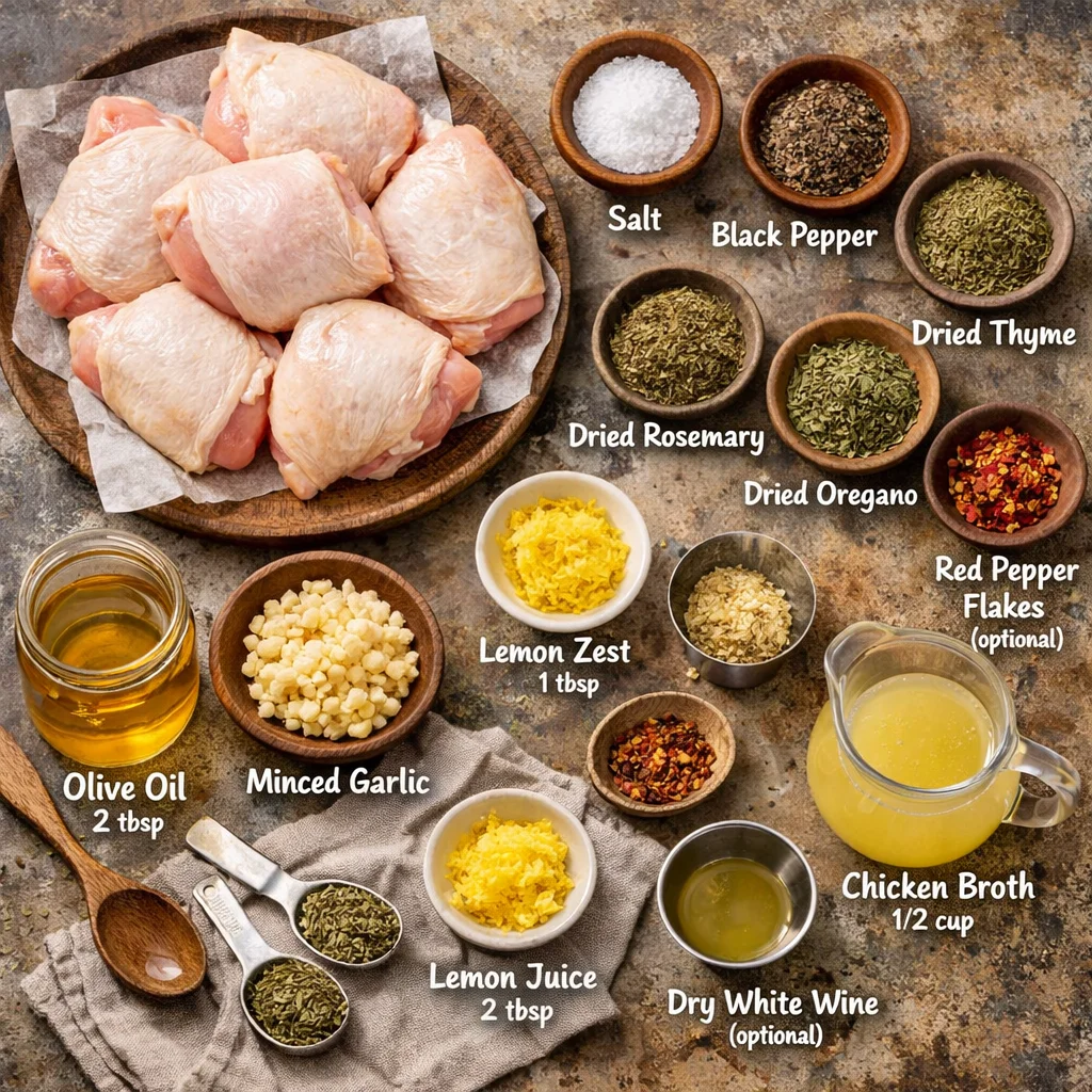 Garlic Herb Slow Cooker Chicken Thighs 3 Garlic Herb Slow Cooker Chicken