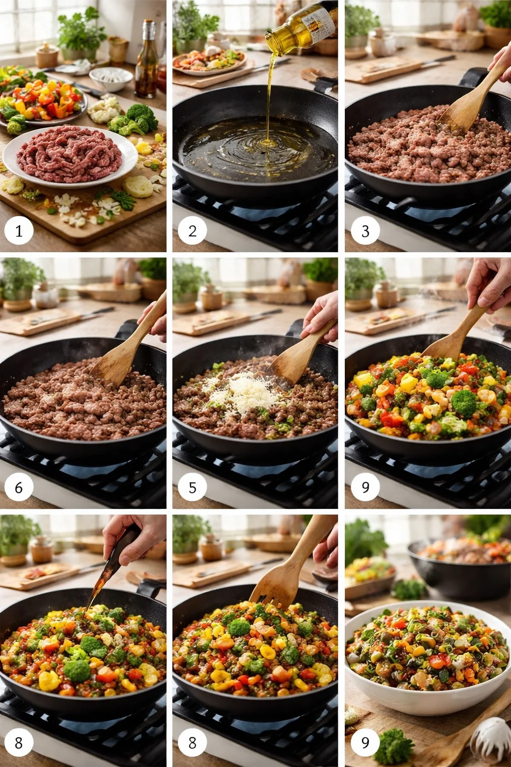 Ground Beef Stir Fry (Low-Carb) 4 ground beef stir fry