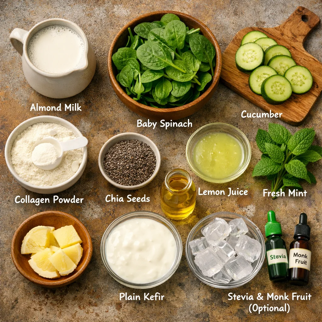 Gut-Healing Green Collagen Smoothie 3 Gut-Healing Green Collagen Smoothie