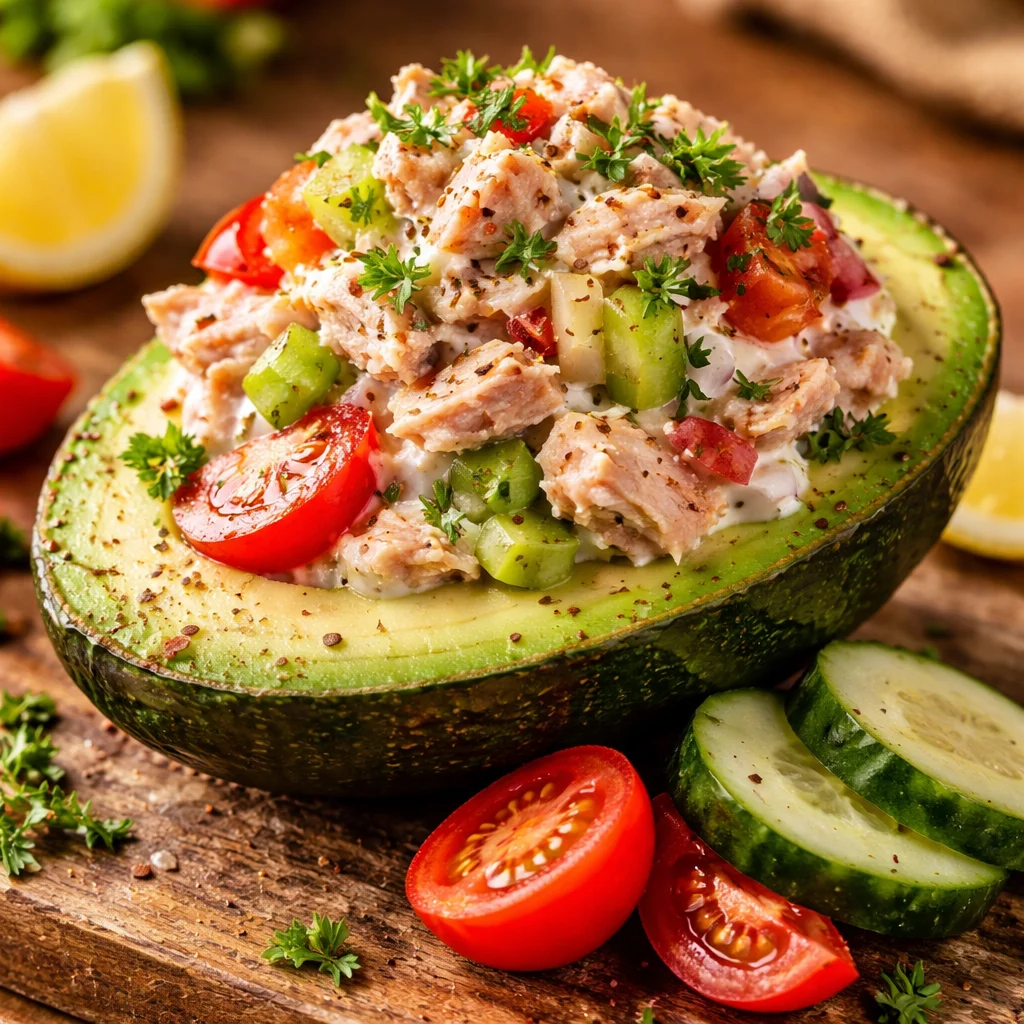 High-Protein Tuna Avocado Bowl