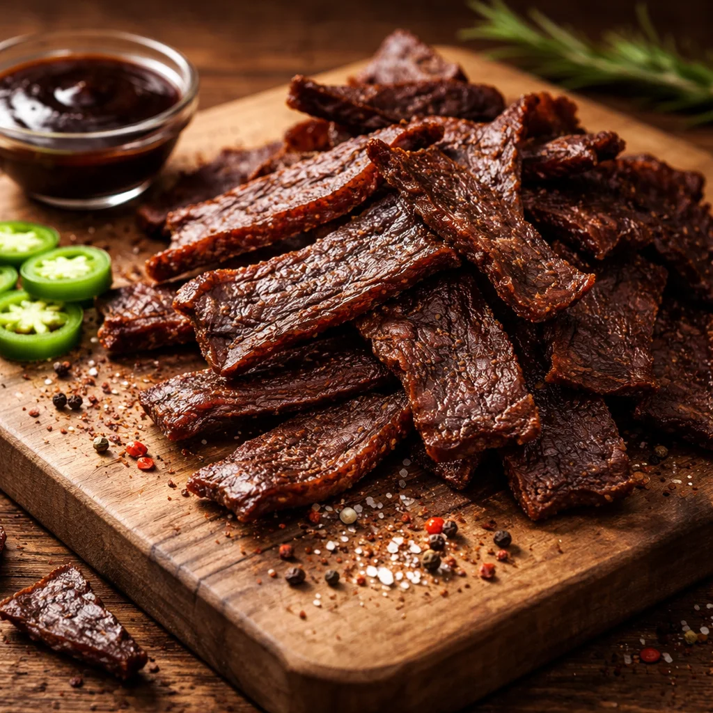 Homemade Low-Carb Beef Jerky 2 Homemade Low-Carb Beef Jerky