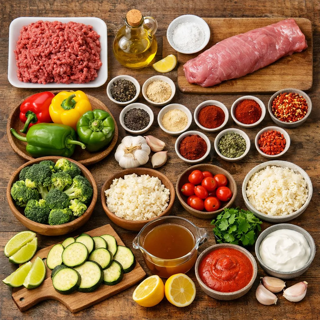 Low-Carb Beef & Pork Meal Prep