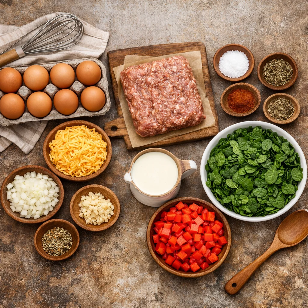 Low-Carb Breakfast Casserole Bake 3 Low-Carb Breakfast Casserole Bake