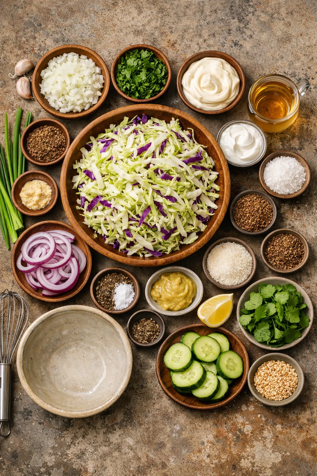 cabbage coleslaw Low-Carb Cabbage Coleslaw