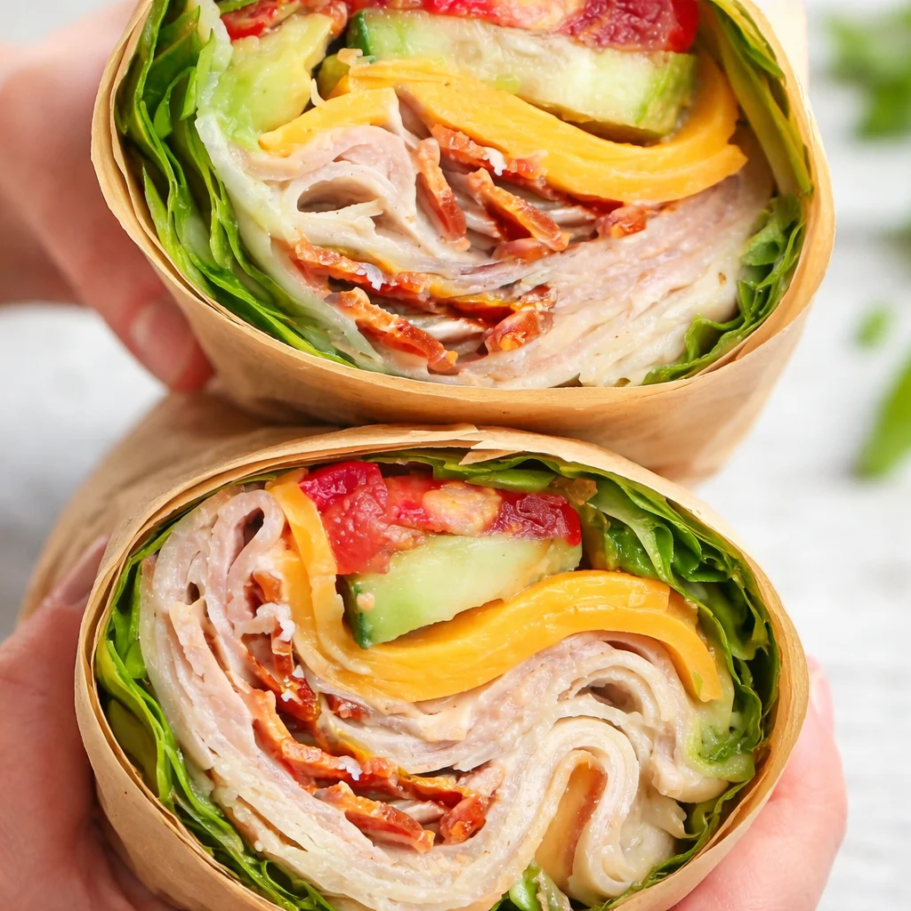 Low-Carb Lettuce Wrap Turkey Club