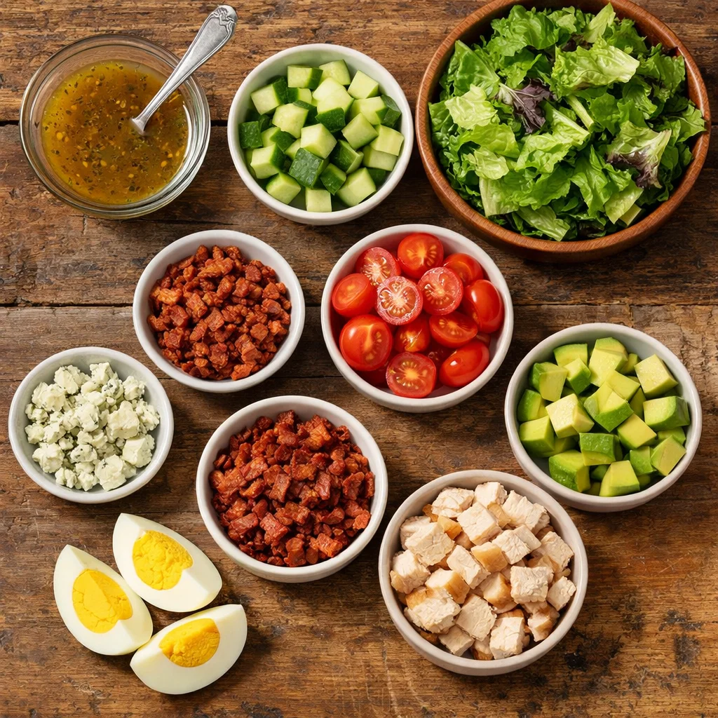 Mason Jar Low-Carb Cobb Salad 3 mason jar salad low carb - Mason Jar Low-Carb Cobb Salad recipe