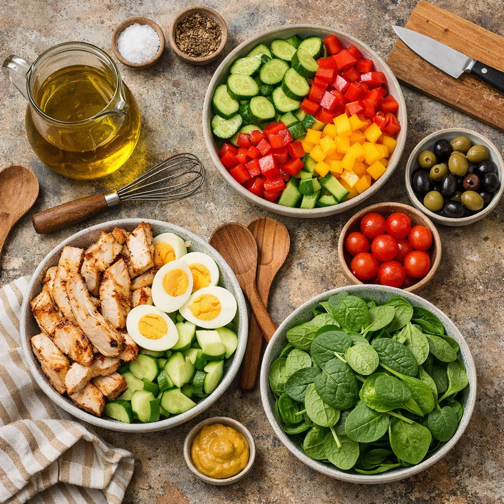 Mason Jar Low-Carb Lunch Prep 3 Mason Jar Low-Carb Lunch Prep