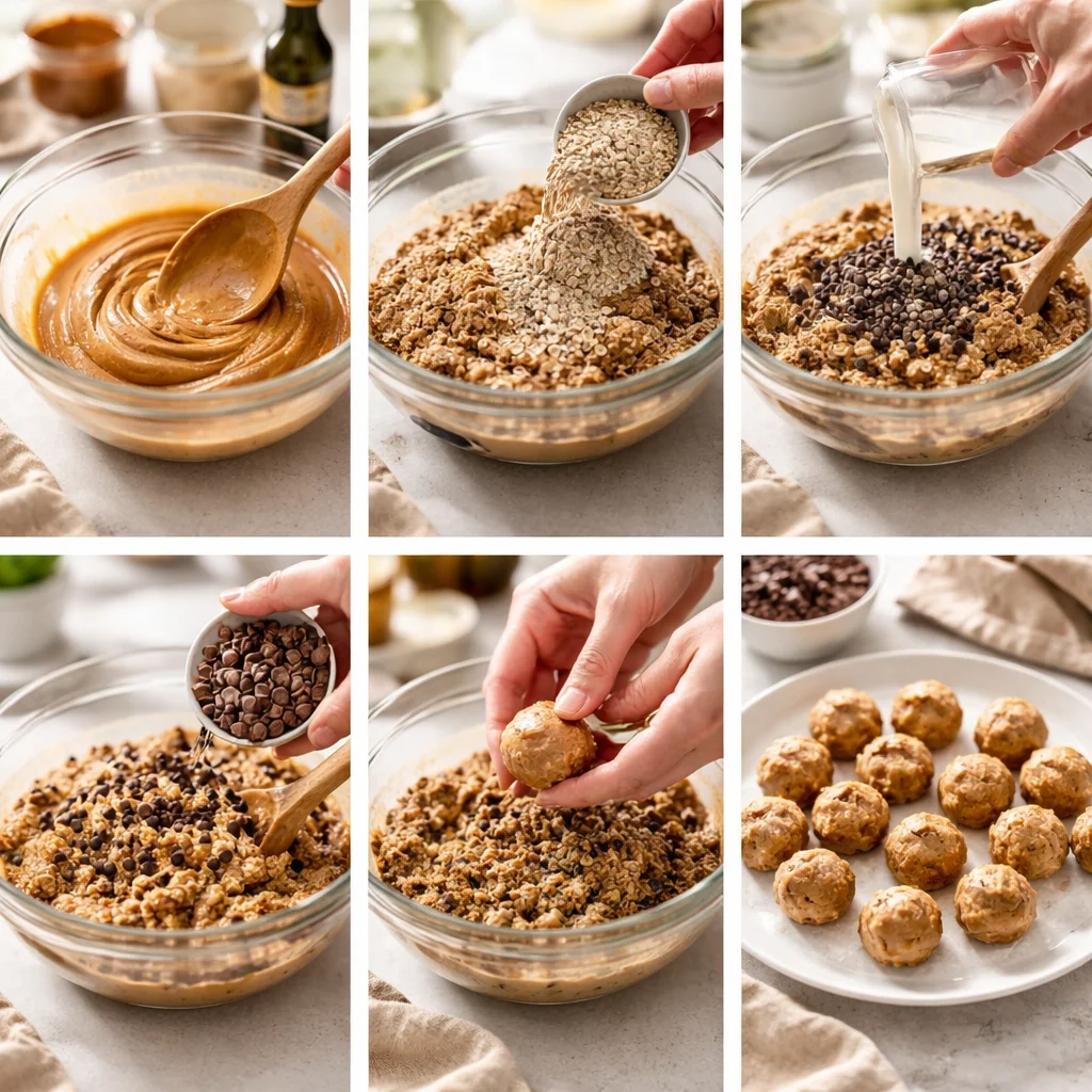 No-Bake Peanut Butter Protein Balls - No-Bake Peanut Butter Low Carb Protein Balls