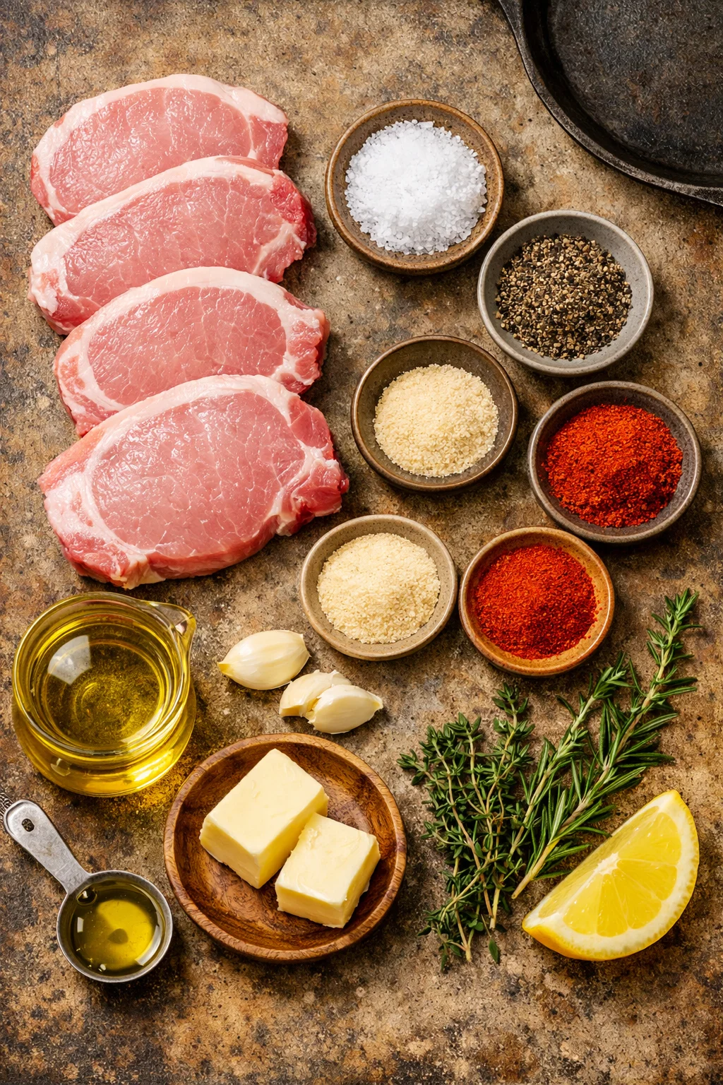 Pan-Seared Pork Chops (Juicy) 3 pork chops