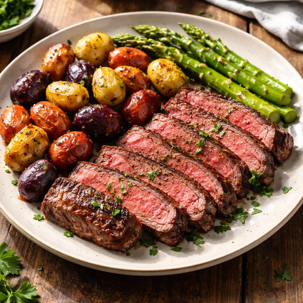 Sirloin Steak with Protein Sides 2 high protein steak meal