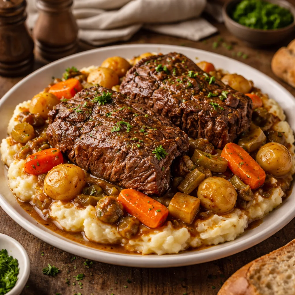 Slow Cooker Pot Roast & Veggies 2 slow cooker pot roast low carb
