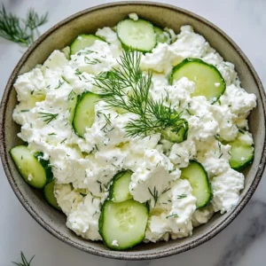 Cottage Cheese Cucumber Salad 4 Cottage Cheese Cucumber Salad