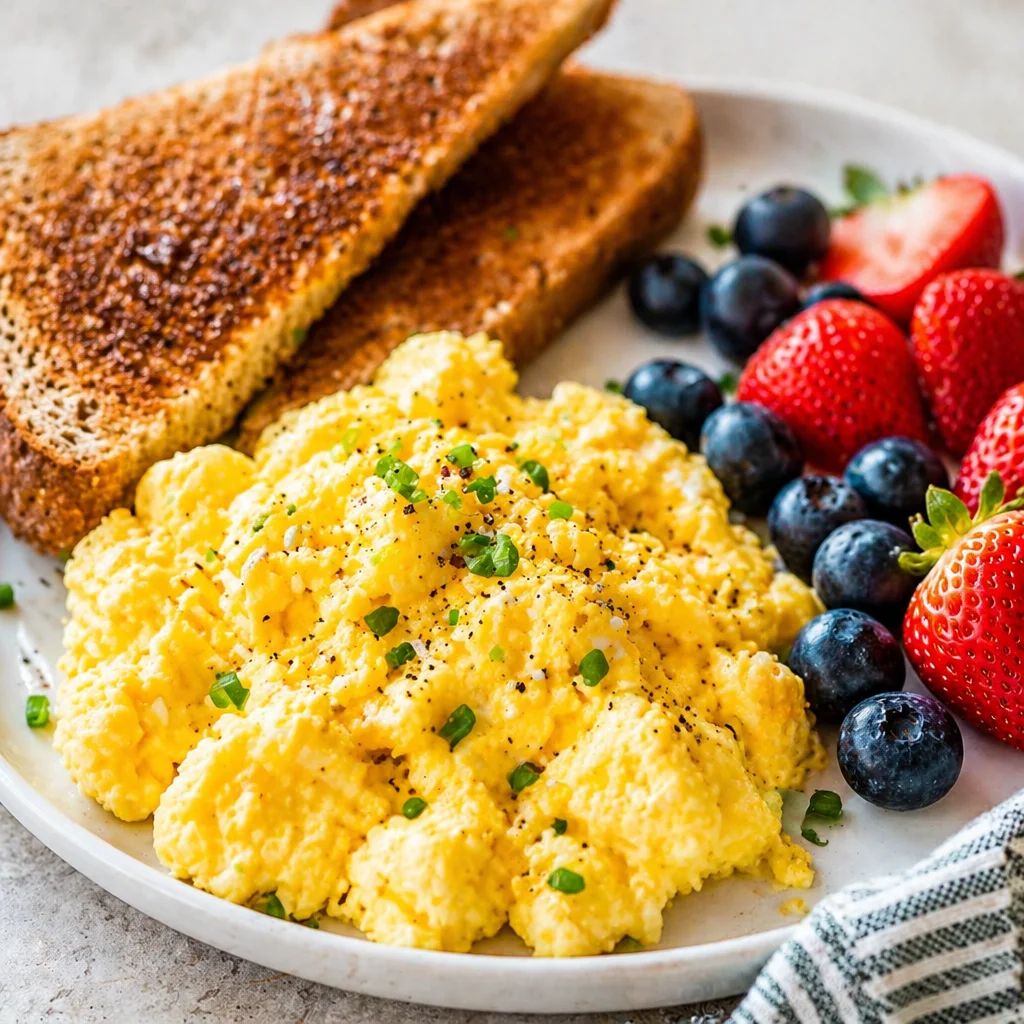 Cottage Cheese Scrambled Eggs: The Double-Protein Breakfast Hack for Lasting Morning Energy