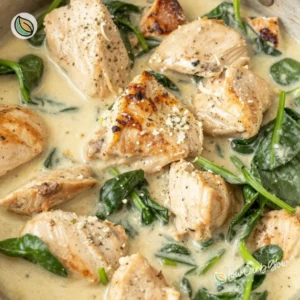 Creamy Garlic Chicken with Spinach 5 Creamy Garlic Chicken with Spinach