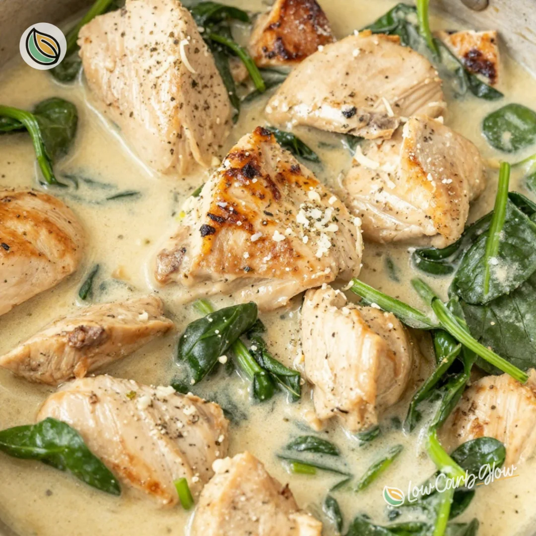 Creamy Garlic Chicken with Spinach 4 Creamy Garlic Chicken with Spinach