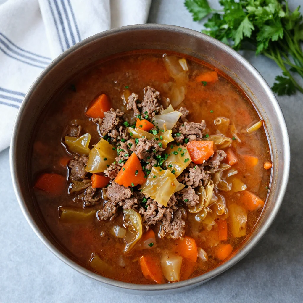 Easy Cabbage Roll Soup 2 Easy Cabbage Roll Soup