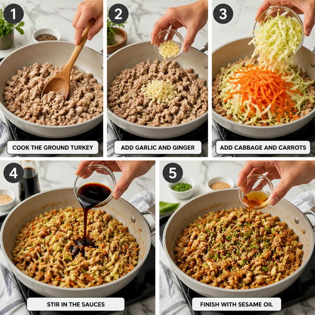 Egg Roll in a Bowl With Ground Turkey: A Leaner GLP-1-Friendly Version of the Classic