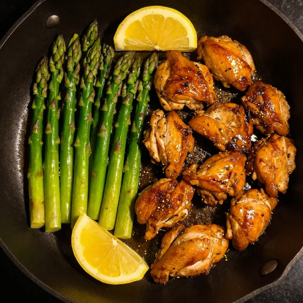 Garlic Butter Chicken and Asparagus 2 Garlic Butter Chicken and Asparagus