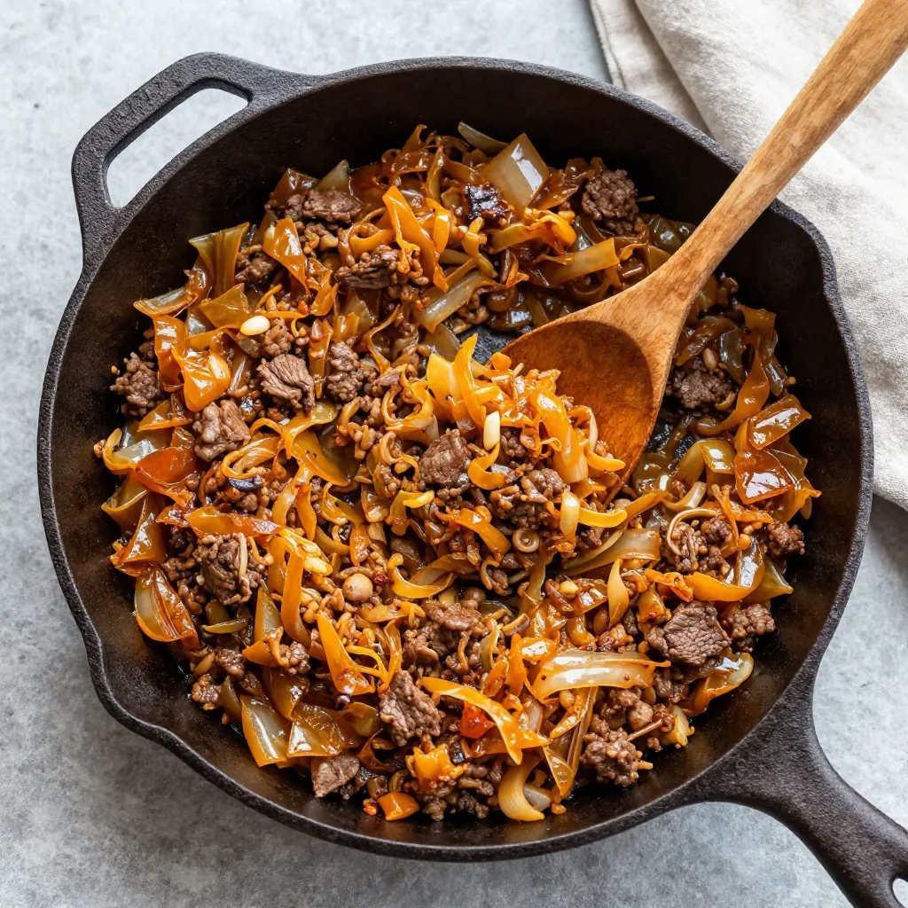 Ground Beef and Cabbage Skillet