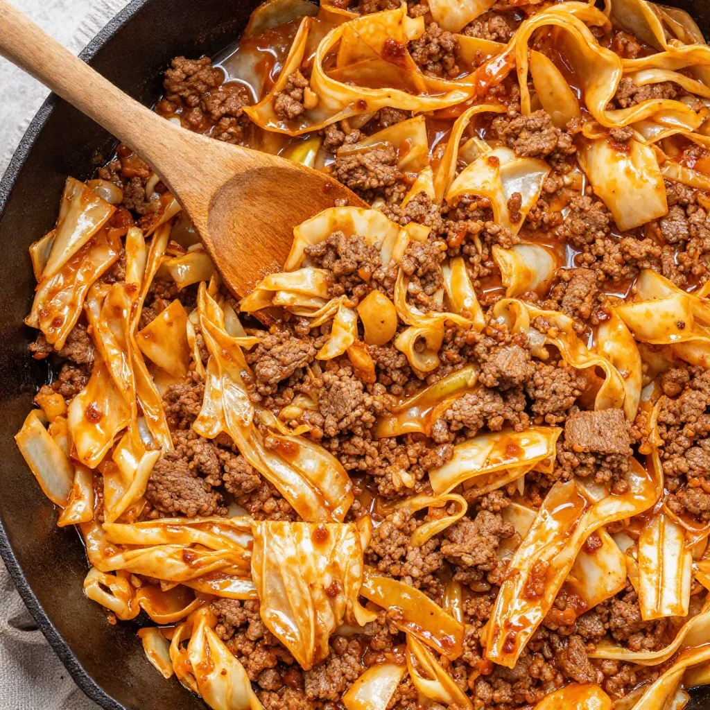 Ground Beef and Cabbage Skillet