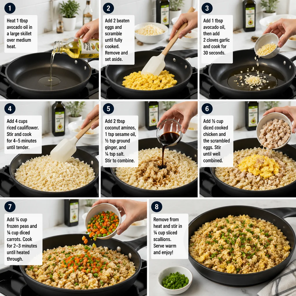 Keto Fried Rice: The Cauliflower Rice Method That's Actually Crispy (Not Soggy) 4 Keto Fried Rice: The Cauliflower Rice Method That's Actually Crispy (Not Soggy)
