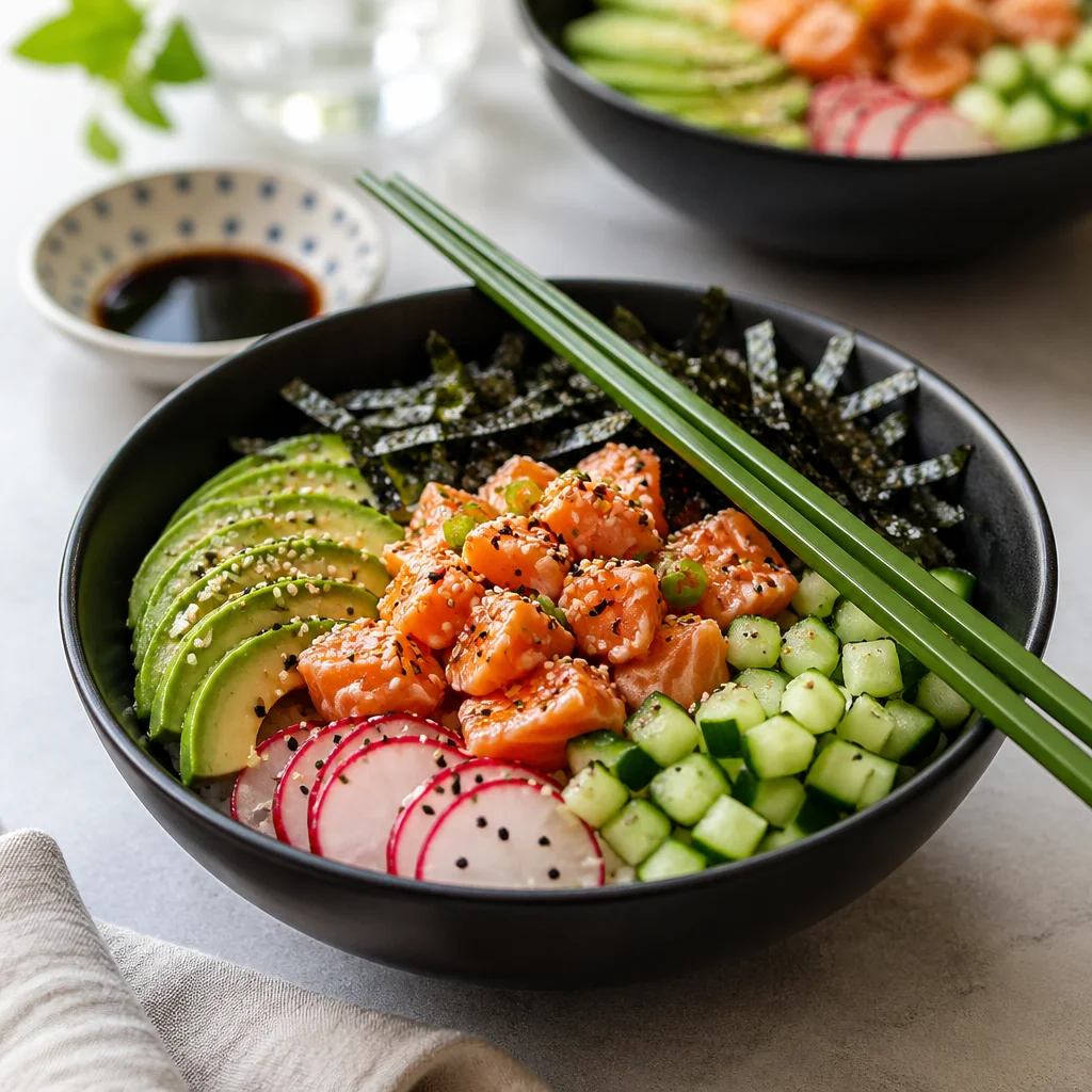 Keto Sushi Bowl: A Deconstructed Spicy Tuna Roll Over Seasoned Cauliflower Rice 2 Keto Sushi Bowl: A Deconstructed Spicy Tuna Roll Over Seasoned Cauliflower Rice