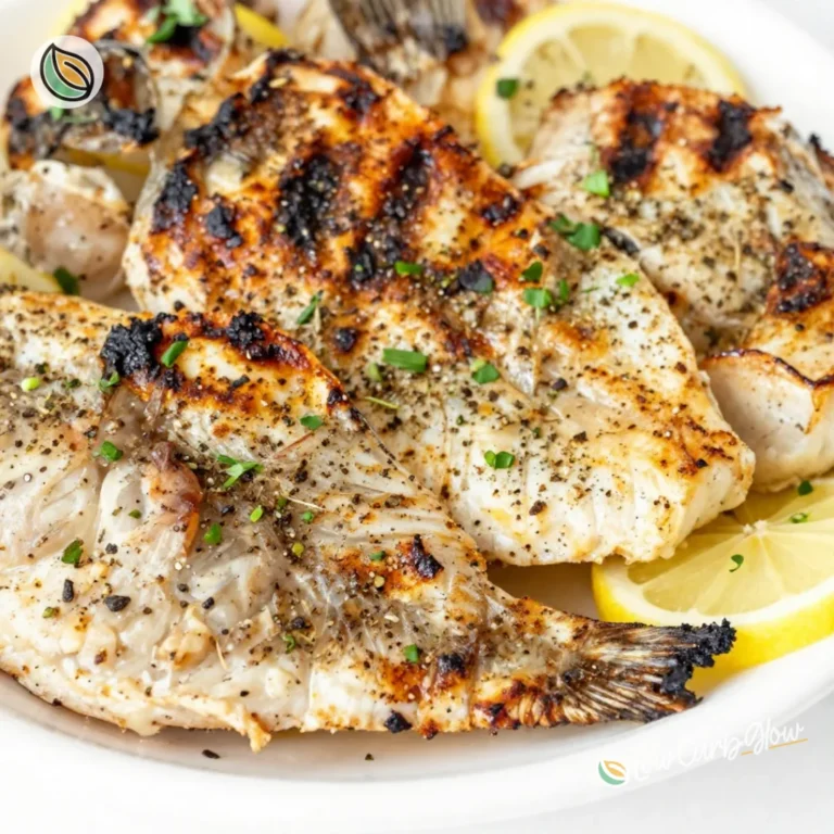 Lemon Herb Marinated Grilled Chicken 48 Lemon Herb Marinated Grilled Chicken served on a platter with fresh herbs