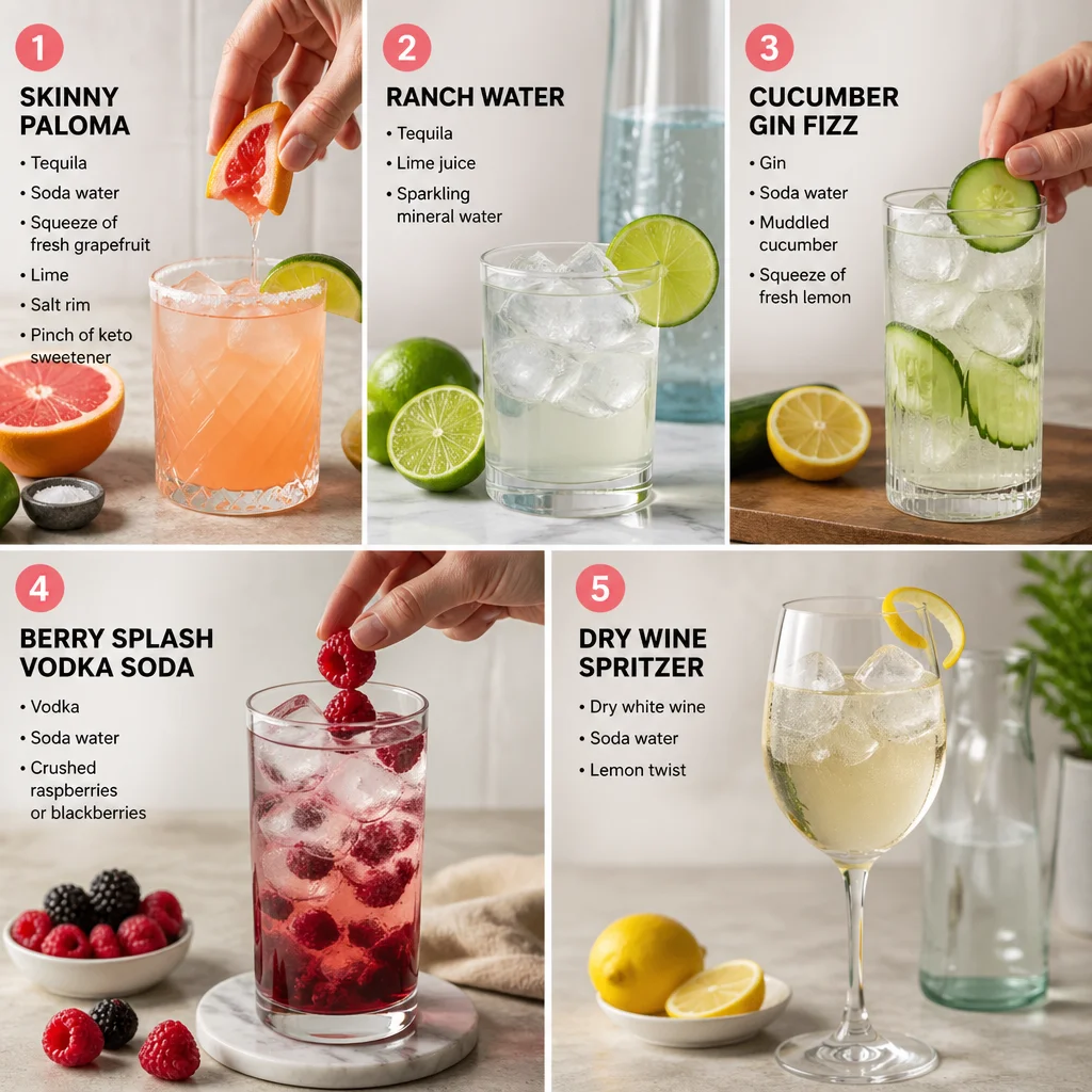 Low-Carb Alcohol Drinks: A Summer Guide to Seltzers, Dry Wines, and Spirits That Stay Keto 4 Low-Carb Alcohol Drinks: A Summer Guide to Seltzers, Dry Wines, and Spirits That Stay Keto