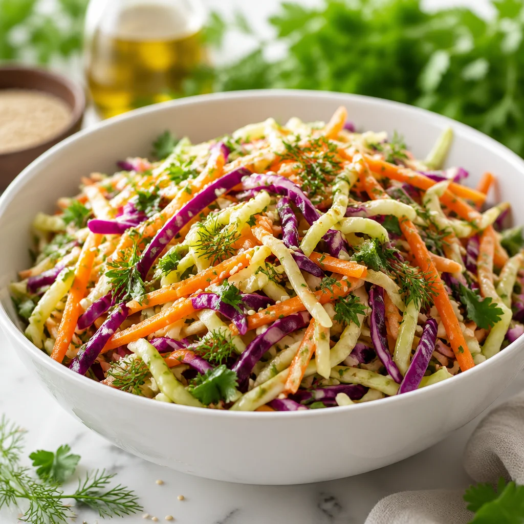 Low-Carb Coleslaw Without Mayo: A Gut-Friendly Apple Cider Vinegar Slaw